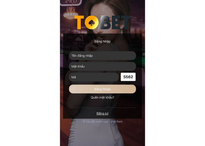Hướng Dẫn Đăng Nhập Tài Khoản TOBET