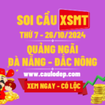 Soi Cầu XSMT 26/10/2024 | Soi Cầu Dự Đoán XSMT Thứ 7