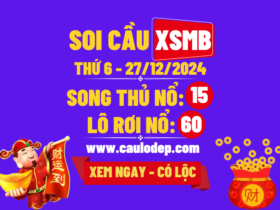 Soi cầu xsmb 27/12/2024