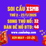 Soi cầu xsmb 27/1/2025