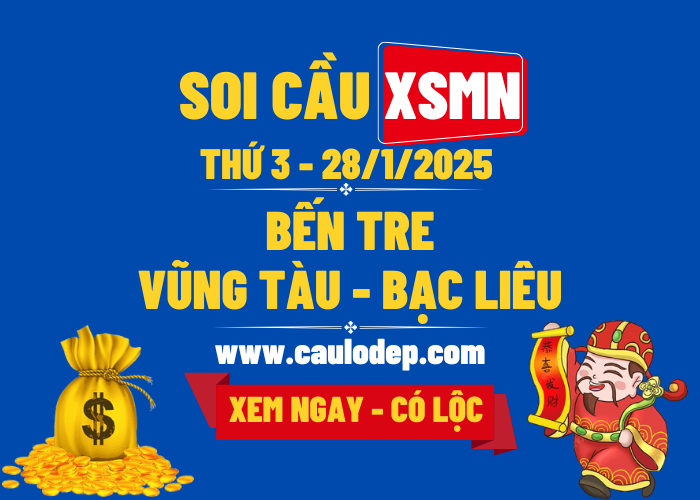 Soi Cầu XSMN 28/1/2025 | Dự Đoán XSMN Thứ 3 - Kịch trần!