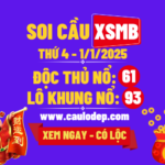 Soi cầu xsmb 1/1/2025