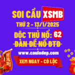 Soi cầu xsmb 13/1/2025