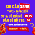 Soi cầu xsmb 20/1/2025