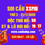 Soi cầu xsmb 21/1/2025