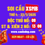 Soi cầu xsmb 22/1/2025