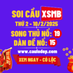 Soi cầu xsmb 10/2/2025