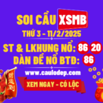 Soi cầu xsmb 11/2/2025