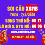 Soi cầu xsmb 7/2/2025