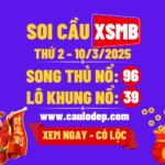 Soi cầu xsmb 10/3/2025