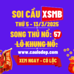 Soi cầu xsmb 13/3/2025