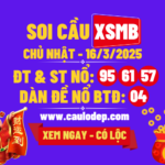 Soi cầu xsmb 16/3/2025