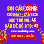 Soi cầu xsmb 2/3/2025