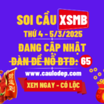 Soi Cầu XSMB 5/3/2025 | Dự Đoán XSMB Thứ 2 - Đỉnh nóc!