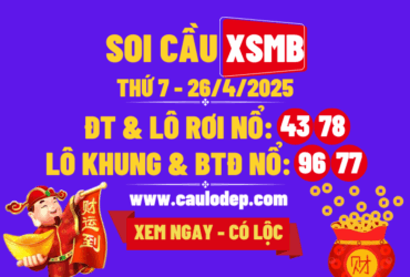 Soi cầu xsmb 26/4/2025