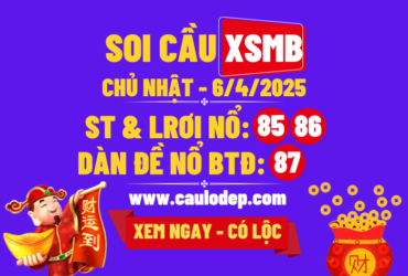 Soi cầu xsmb 6/4/2025