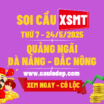 Soi Cầu XSMT 24/5/2025 | Soi Cầu Dự Đoán XSMT Thứ 7