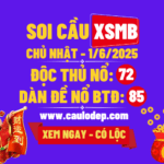 Soi cầu xsmb 1/6/2025