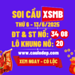 Soi cầu xsmb 13/6/2025