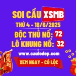 Soi cầu xsmb 18/6/2025