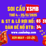Soi cầu xsmb 25/6/2025