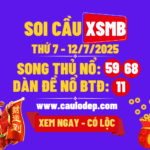 Soi cầu xsmb 12/7/2025