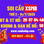 Soi cầu xsmb 14/7/2025