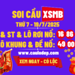 Soi cầu xsmb 19/7/2025