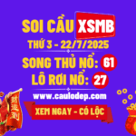 Soi cầu xsmb 22/7/2025