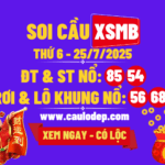 Soi cầu xsmb 25/7/2025