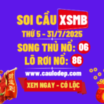 Soi cầu xsmb 31/7/2025