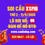 Soi cầu xsmb 11/8/2025