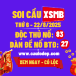 Soi cầu xsmb 22/8/2025