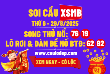 Soi cầu xsmb 29/8/2025