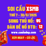 Soi cầu xsmb 30/8/2025