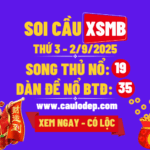 Soi cầu xsmb 2/9/2025