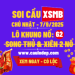 Soi cầu xsmb 7/9/2025