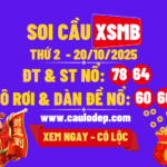 Soi cầu xsmb 20/10/2025