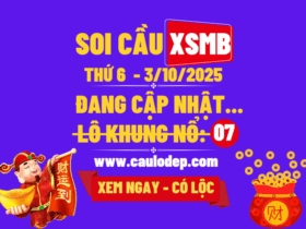 Soi cầu xsmb 3/10/2025