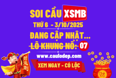 Soi cầu xsmb 3/10/2025