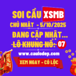 Soi cầu xsmb 5/10/2025