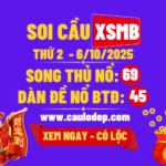 Soi cầu xsmb 6/10/2025