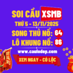 Soi cầu xsmb 13/11/2025