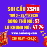 Soi cầu xsmb 25/11/2025