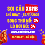 Soi cầu xsmb 30/11/2025