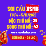 Soi cầu xsmb 5/11/2025