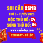 Soi cầu xsmb 11/12/2025