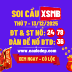 Soi cầu xsmb 13/12/2025