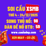 Soi cầu xsmb 24/12/2025