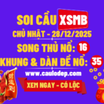 Soi cầu xsmb 28/12/2025